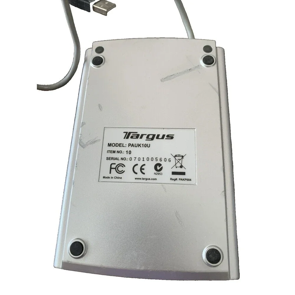 Targus PAUK10U Wired Mini Keyboard – Model A0126554 2006-2010